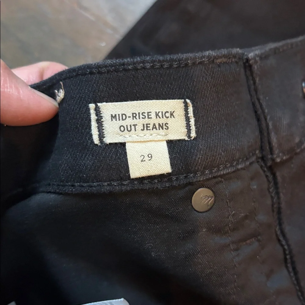 Madewell mid rise kick out jeans 29 - Picture 6 of 8